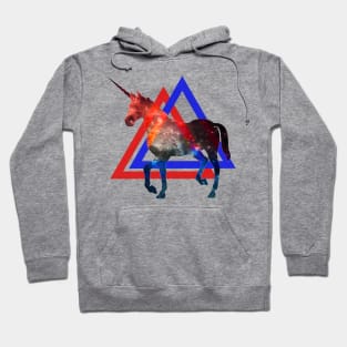 Hipster Galaxy Unicorn Hoodie